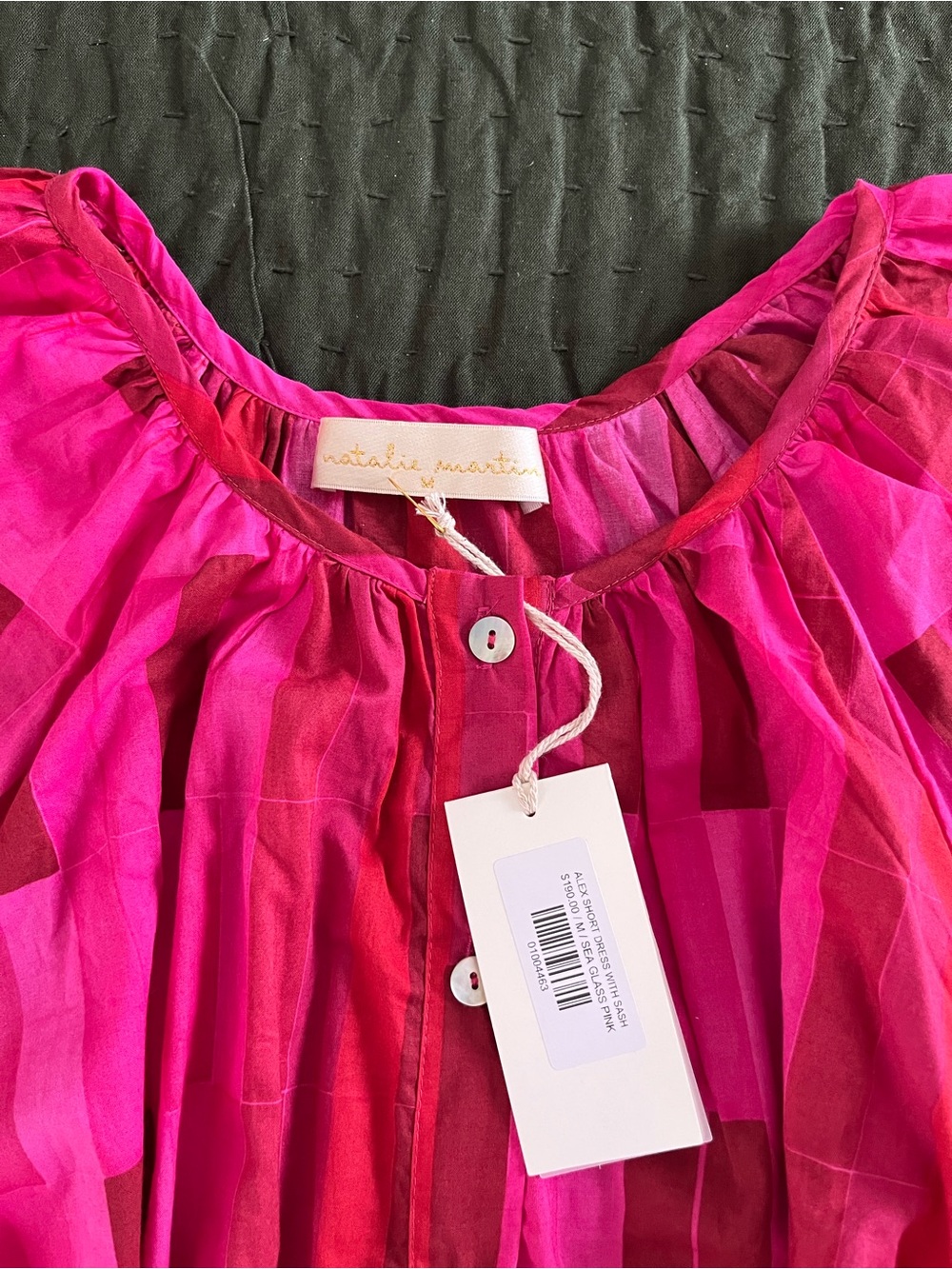 Natalie Martin Alex Short dress Sea Glass Pink - Picture 8 of 9